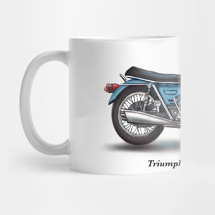 Drawing of Retro Classic Motorcycle Triumph Trident 1969 Mug